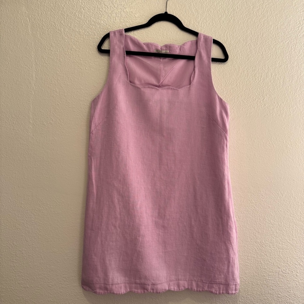 Abercrombie & Fitch Linen Collection Purple Linen Shift Dress Size L